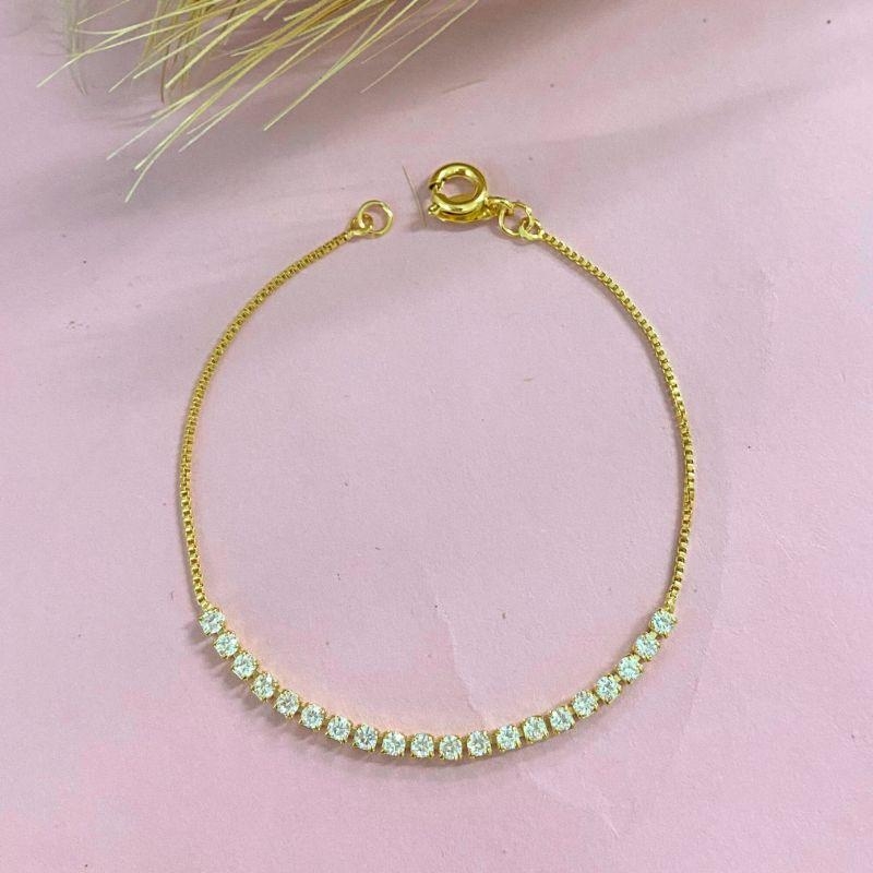 PULSEIRA INFANTIL RIVIERA QUADRADA CRISTAL