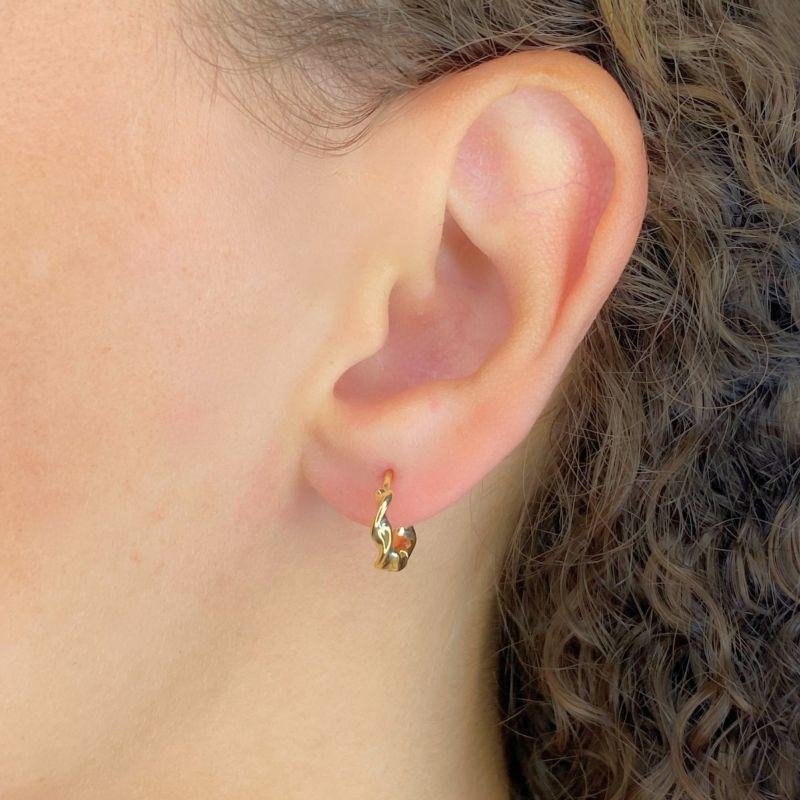 ARGOLA CLICK ENTRELAÇADA LISA 12MM