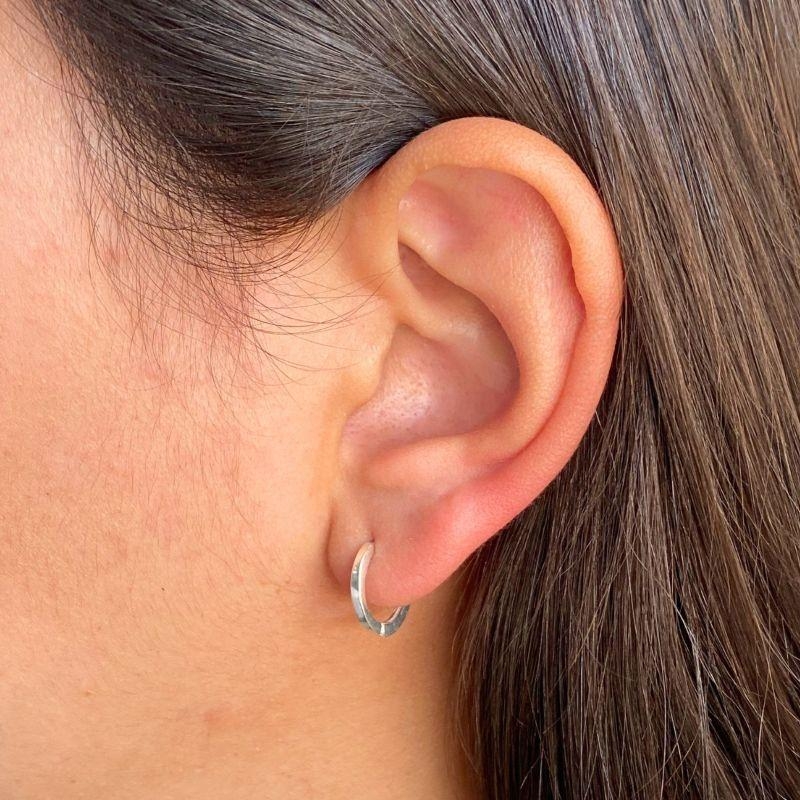 ARGOLA P925 CLICK REDONDA LISA 12MM