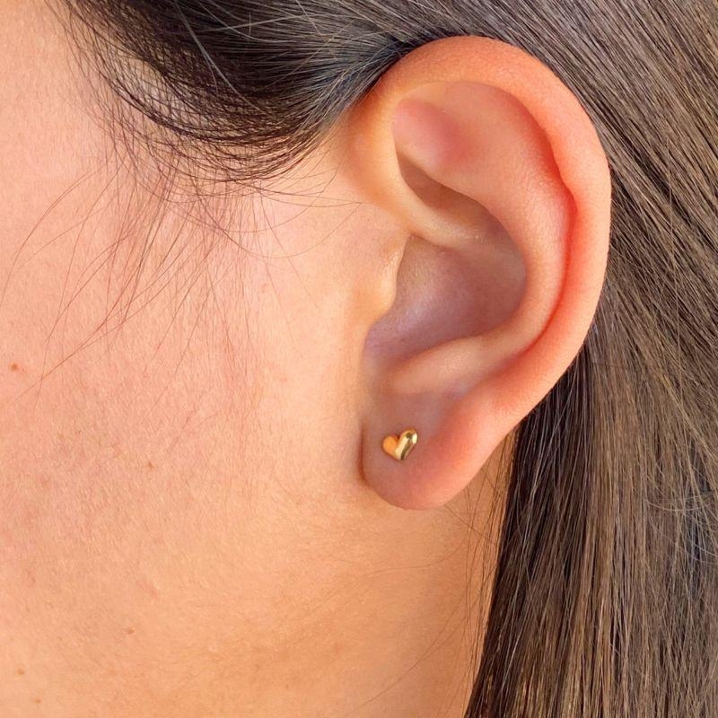 BRINCO INFANTIL CORAÇÃO CHAPA LISO 4MM