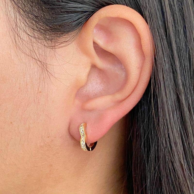 ARGOLA CLICK CORAÇÃO CRAVEJADO 12,5 X 13,3MM