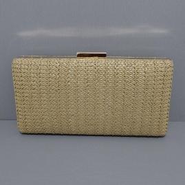 BOLSA CLUTCH GRANDE PALHA RETANGULAR