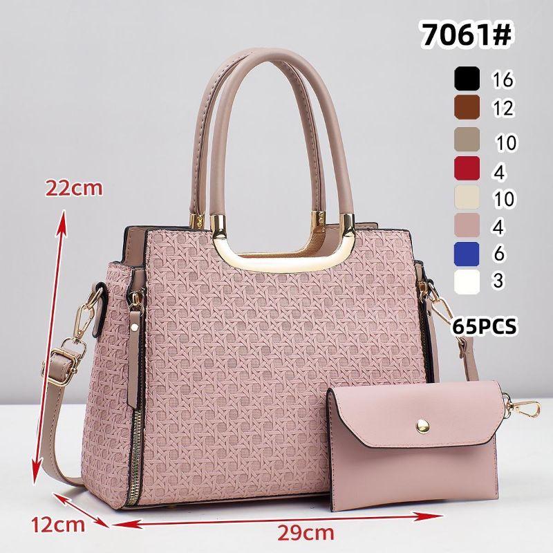 BOLSA GRANDE QUADRADA TEXTURA TRANÇADA COM CARTEIRA