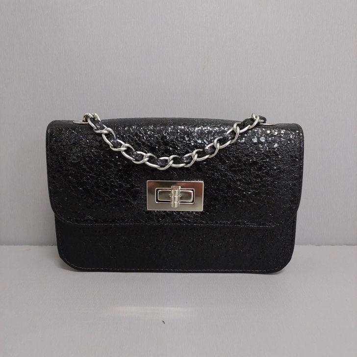 BOLSA PEQUENA METALIZADA FECHO RETANGULAR