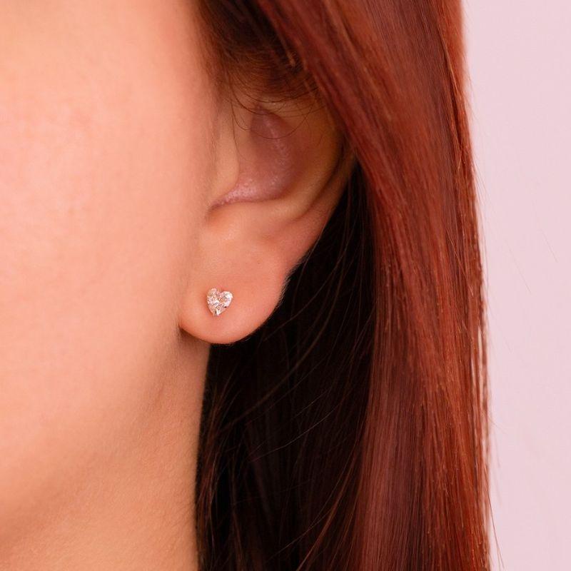 BRINCO PEQUENO P925 CORAÇAO ZIRCONIA CRISTAL 4MM 3 GARRA
