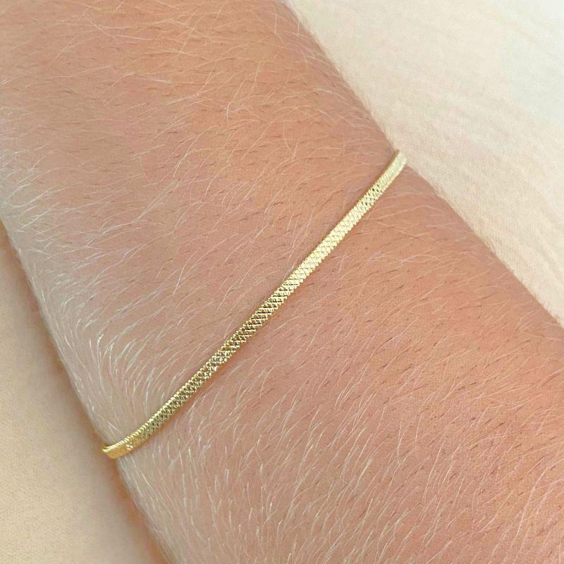PULSEIRA FITA COM DETALHE E BRILHO