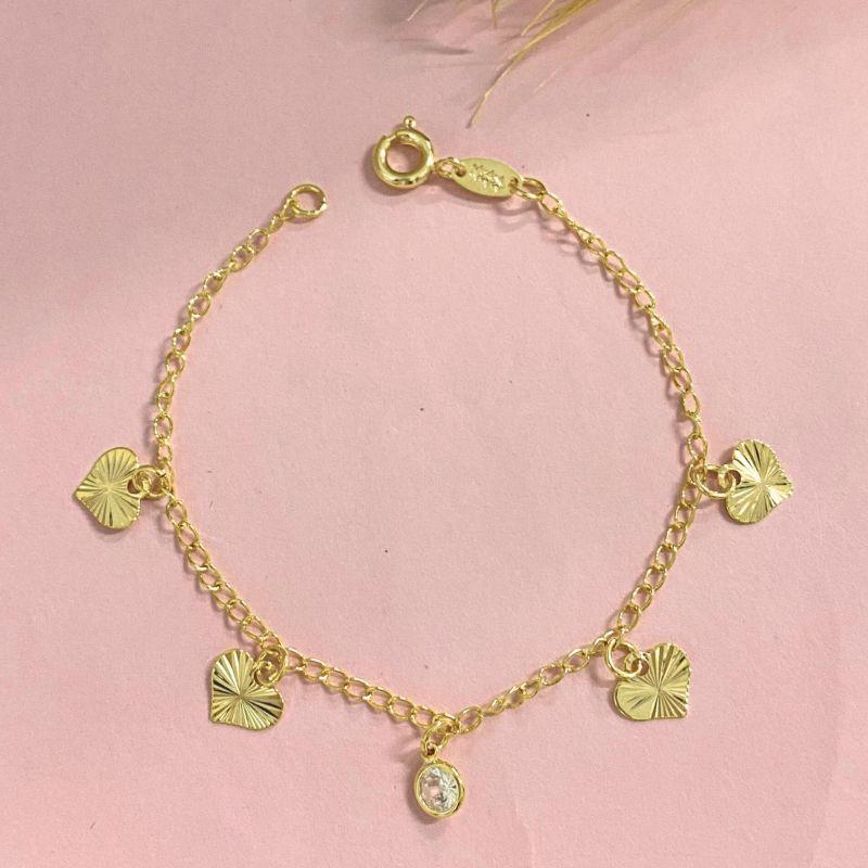 PULSEIRA INFANTIL 4 CORACAO 1 PONTO DE LUZ
