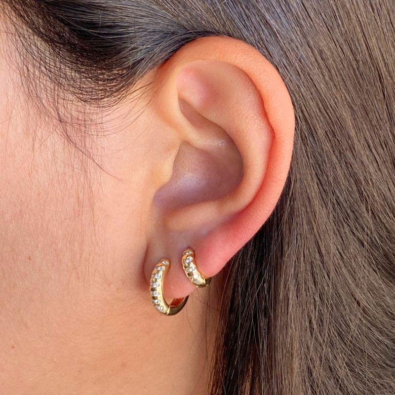 ARGOLA DUPLA CLICK REDONDA COM FILEIRAS DE CRAVEJAÇÃO P/M 9MM/13MM