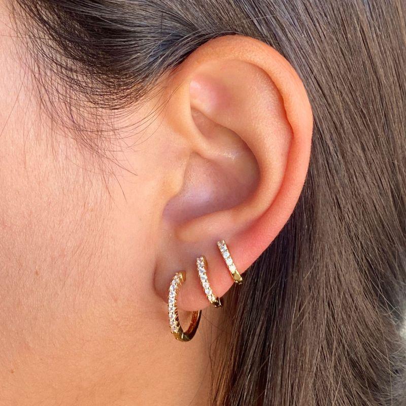 ARGOLA TRIO CLICK REDONDA 1 FILEIRA CRAVEJADA P/M/G-10MM/12MM/15MM