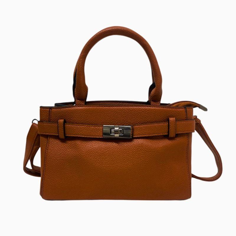 BOLSA PEQUENA RETANGULAR DUAS ALÇAS DETALHE ESTILO CINTO ABOTOADOR RETANGULAR ONIX