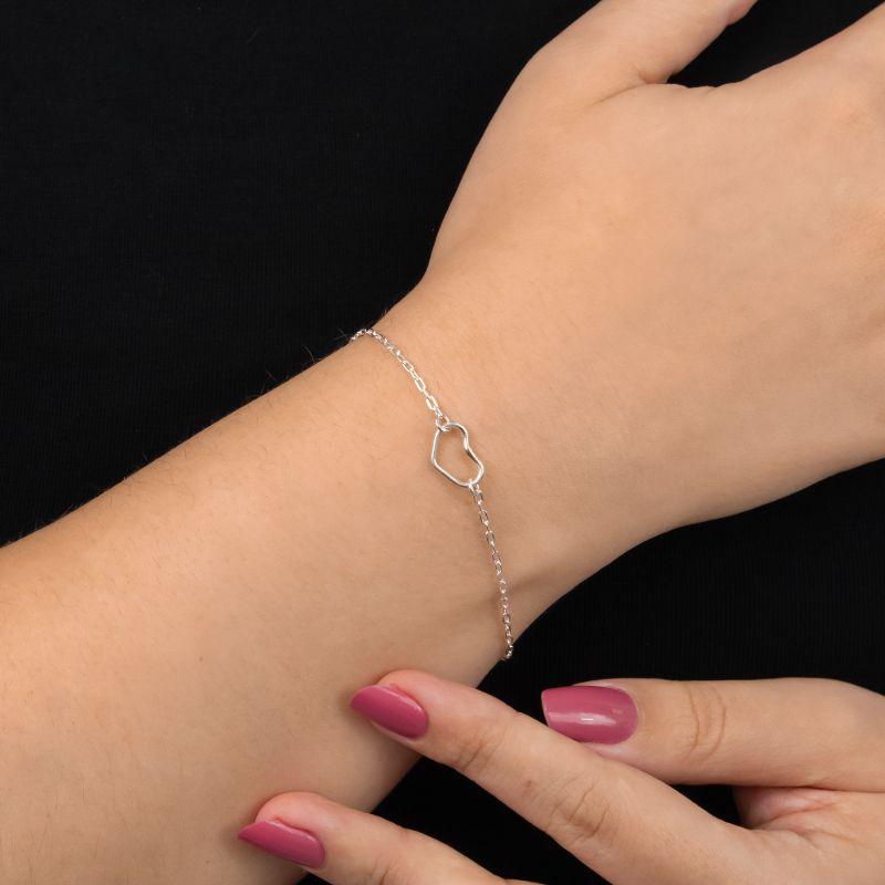PULSEIRA P925 CARTIE FIO CORACÇAO LISO